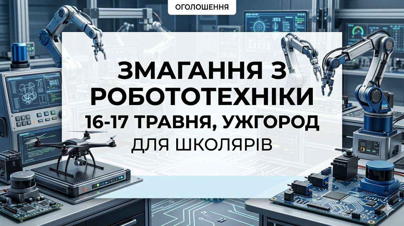 Анонс змагань з робототехніки в Ужгороді